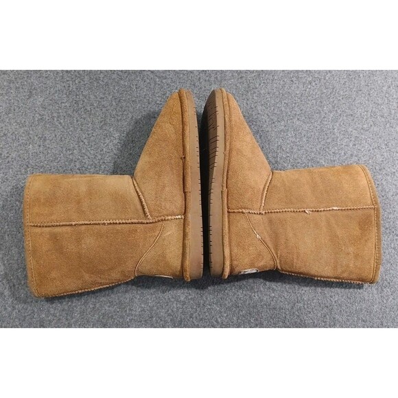 Bearpaw Emma Short Boots Womens 8 Suede Upper Sheepskin Wool Lined Pull On - Picture 11 of 15